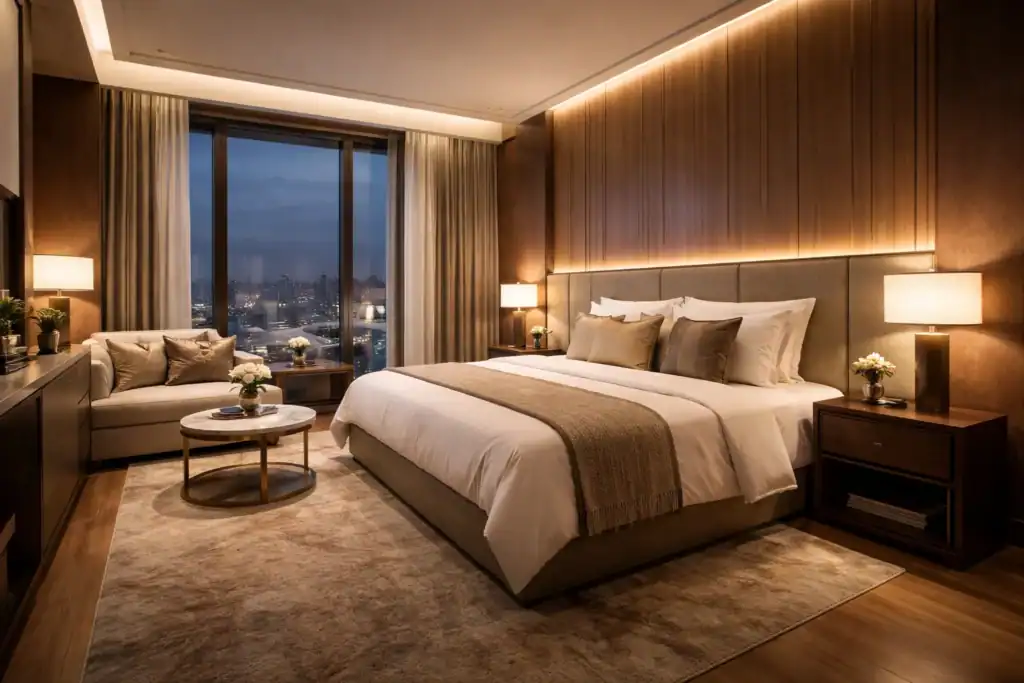 reforma de habitaciones de hotel en Madrid con diseño moderno y acabados premium